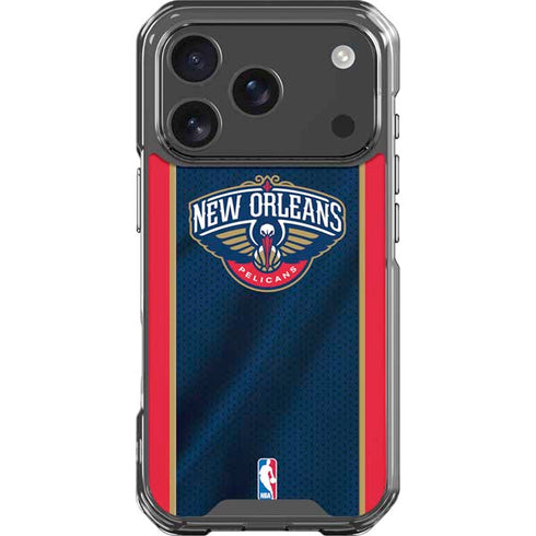 NBA New Orleans Pelicans Jersey iPhone 17 Pro Clear Case