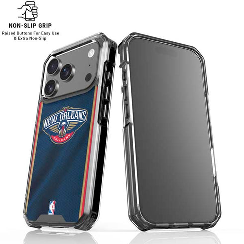 NBA New Orleans Pelicans Jersey iPhone 17 Pro Clear Case