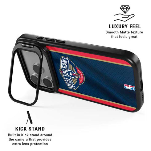 NBA New Orleans Pelicans Jersey iPhone 17 Pro Kickstand Case
