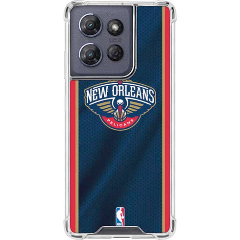 NBA New Orleans Pelicans Jersey Moto G 5G (2025) Clear Case