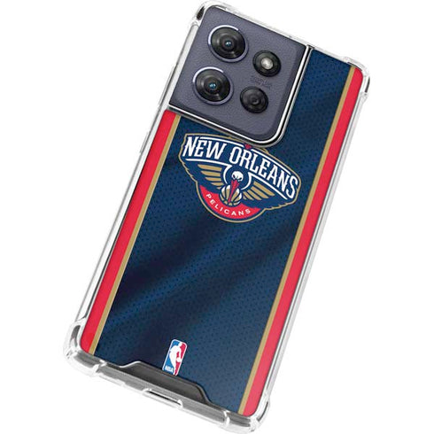 NBA New Orleans Pelicans Jersey Moto G 5G (2025) Clear Case