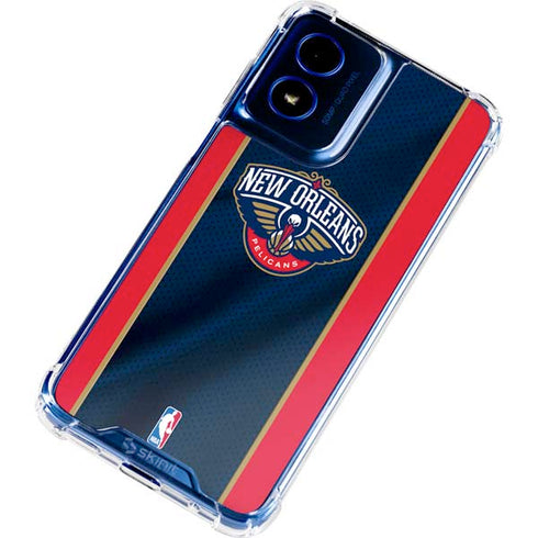NBA New Orleans Pelicans Jersey Moto G Play 4G (2024) Clear Case
