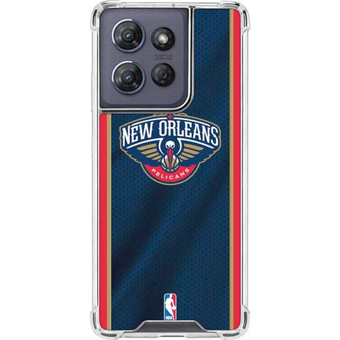 NBA New Orleans Pelicans Jersey Moto G Play 5G (2025) Clear Case