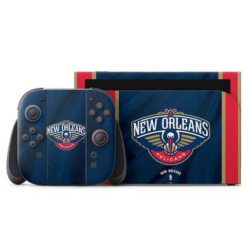 NBA New Orleans Pelicans Jersey Nintendo Switch 2 (2025) with Joy-Con Skin