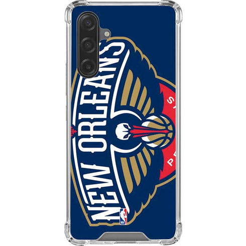 NBA New Orleans Pelicans Large Logo Galaxy A17 Clear Case