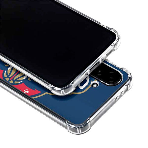 NBA New Orleans Pelicans Large Logo Galaxy A36 5G Clear Case