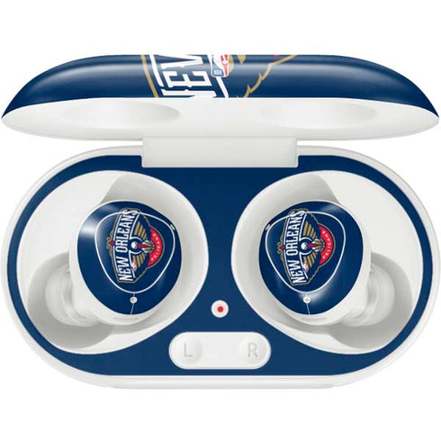 NBA New Orleans Pelicans Large Logo Galaxy Buds Plus Skin