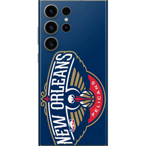 NBA New Orleans Pelicans Large Logo Galaxy Skins