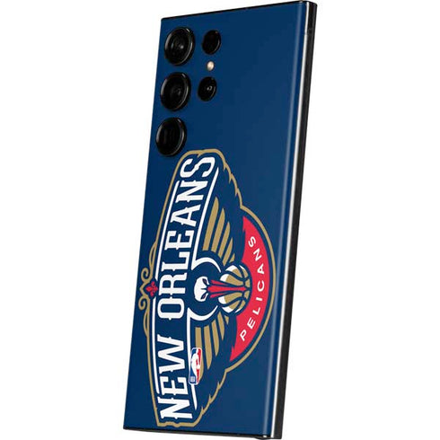 NBA New Orleans Pelicans Large Logo Galaxy Skins
