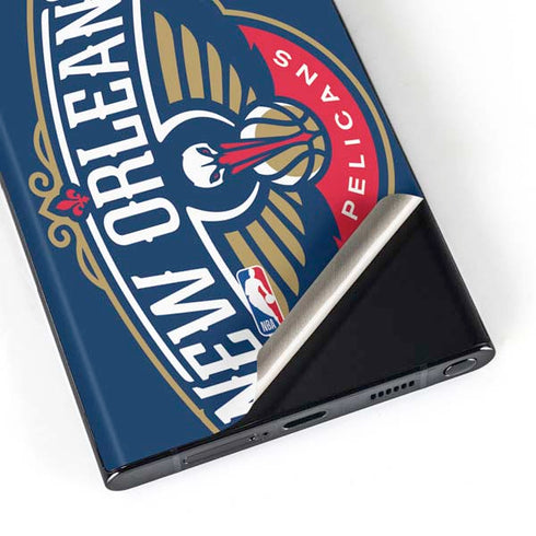 NBA New Orleans Pelicans Large Logo Galaxy Skins