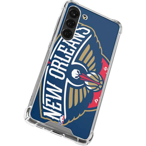 NBA New Orleans Pelicans Large Logo Galaxy S24 FE Clear Case