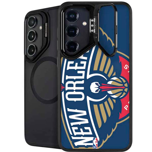 NBA New Orleans Pelicans Large Logo Galaxy S25 Plus Kickstand Case