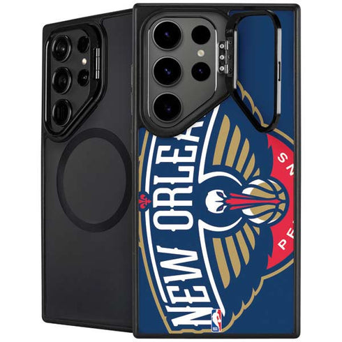 NBA New Orleans Pelicans Large Logo Galaxy S25 Ultra Kickstand Case