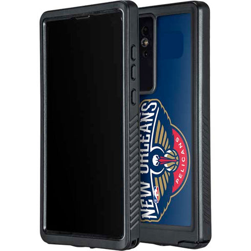 NBA New Orleans Pelicans Large Logo Galaxy S24 Ultra Waterproof Case