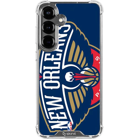 NBA New Orleans Pelicans Large Logo Galaxy S26 Plus Clear Case