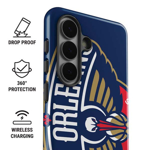 NBA New Orleans Pelicans Large Logo Galaxy S26 Plus Impact Case