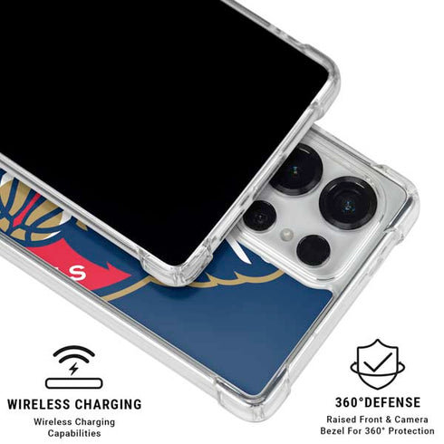 NBA New Orleans Pelicans Large Logo Galaxy S26 Ultra Clear Case