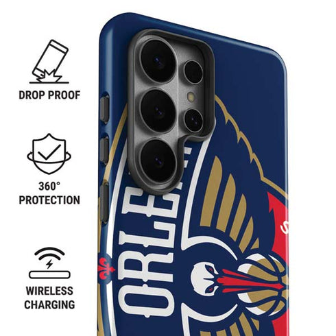 NBA New Orleans Pelicans Large Logo Galaxy S26 Ultra Impact Case