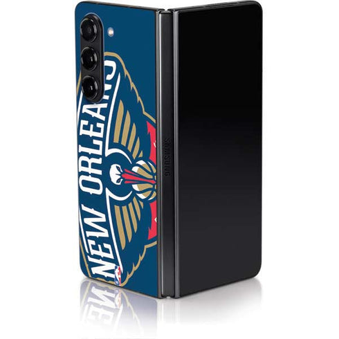 NBA New Orleans Pelicans Large Logo Galaxy Z Fold5 5G Skin