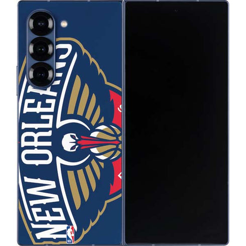 NBA New Orleans Pelicans Large Logo Galaxy Z Fold6 Skin