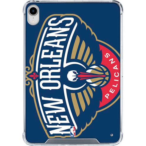 NBA New Orleans Pelicans Large Logo iPad 11th Gen (2025) Clear Case