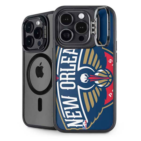 NBA New Orleans Pelicans Large Logo iPhone 13 Pro Max Kickstand Case