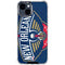 NBA New Orleans Pelicans Large Logo iPhone 15 Clear Case