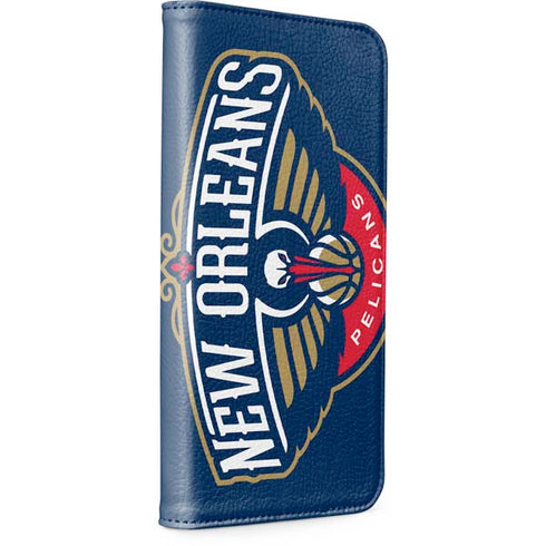 NBA New Orleans Pelicans Large Logo iPhone 15 Plus Folio Case