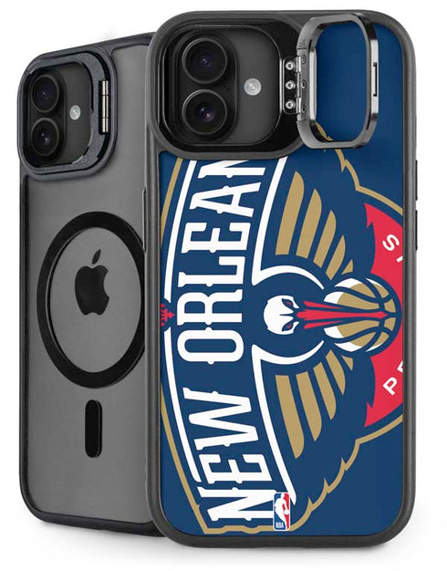 NBA New Orleans Pelicans Large Logo iPhone 16 Kickstand Case