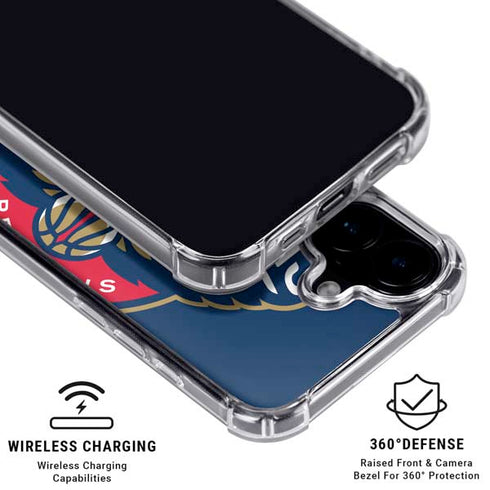 NBA New Orleans Pelicans Large Logo iPhone 16 MagSafe Case