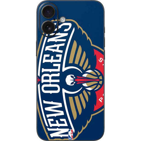 NBA New Orleans Pelicans Large Logo iPhone 16 Plus Skin