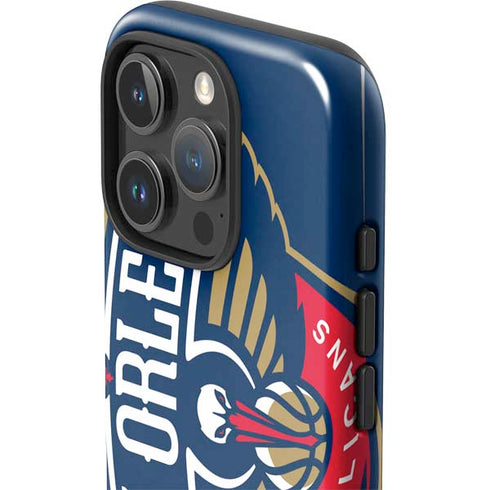 NBA New Orleans Pelicans Large Logo iPhone 16 Pro Impact Case