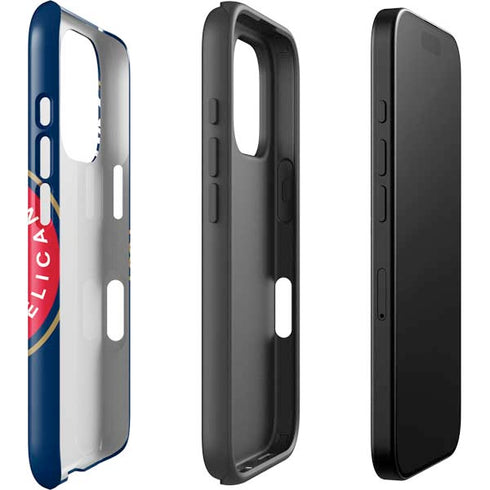 NBA New Orleans Pelicans Large Logo iPhone 16 Pro Impact Case
