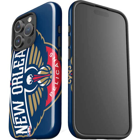 NBA New Orleans Pelicans Large Logo iPhone 16 Pro Impact Case