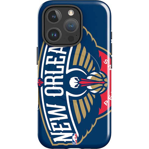 NBA New Orleans Pelicans Large Logo iPhone 16 Pro Magsafe Impact Case