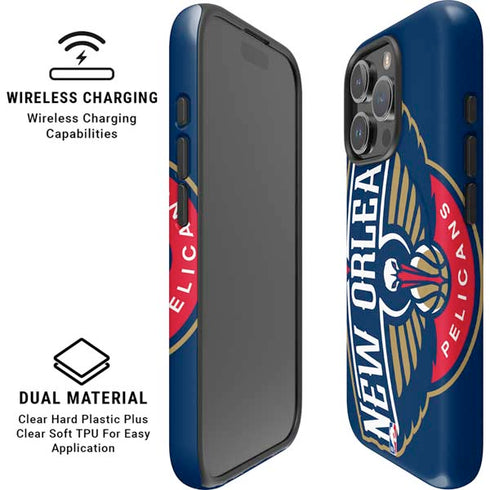 NBA New Orleans Pelicans Large Logo iPhone 16 Pro Magsafe Impact Case