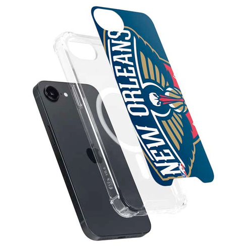 NBA New Orleans Pelicans Large Logo iPhone 16e MagSafe Case