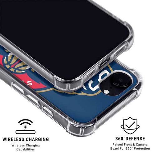 NBA New Orleans Pelicans Large Logo iPhone 16e MagSafe Case