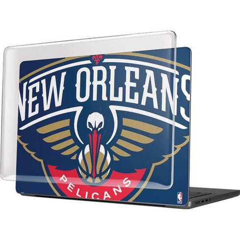 NBA New Orleans Pelicans Large Logo MacBook Pro 14in (2021-24) Case plus Skin