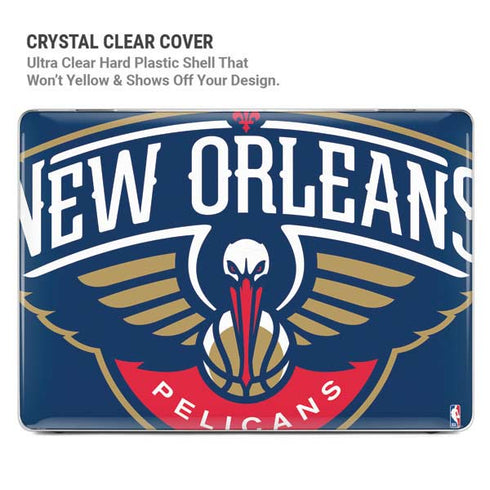 NBA New Orleans Pelicans Large Logo MacBook Pro 14in (2021-24) Case plus Skin