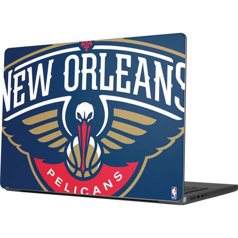 NBA New Orleans Pelicans Large Logo Apple MacBook Pro 14-inch Skin