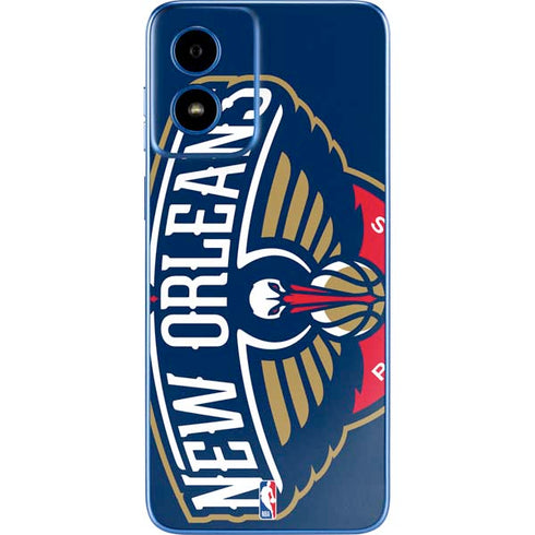 NBA New Orleans Pelicans Large Logo Moto G Play 4G (2024) Skin