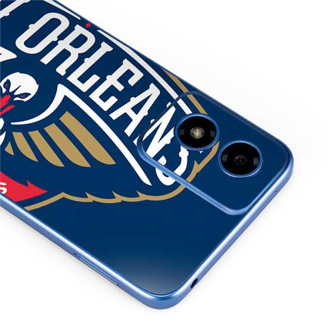 NBA New Orleans Pelicans Large Logo Moto G Play 4G (2024) Skin