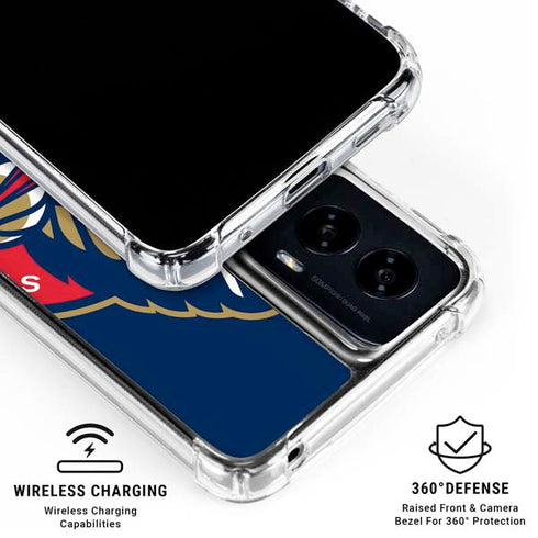 NBA New Orleans Pelicans Large Logo Moto G Power 5G (2024) Clear Case