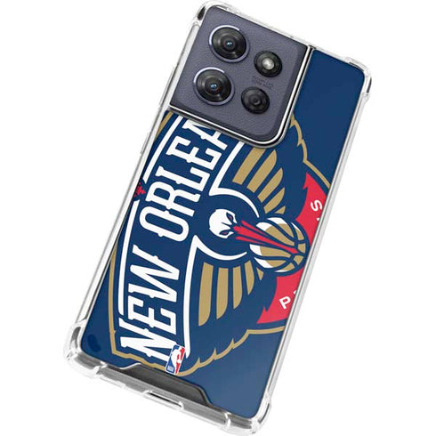 NBA New Orleans Pelicans Large Logo Moto G Power 5G (2025) Clear Case