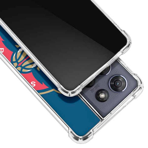 NBA New Orleans Pelicans Large Logo Moto G Stylus 5G (2025) Clear Case
