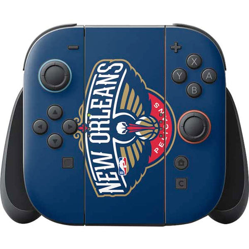 NBA New Orleans Pelicans Large Logo Nintendo Switch 2 (2025) Joy-Con Controller Skin