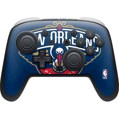 NBA New Orleans Pelicans Large Logo Nintendo Switch 2 (2025) Pro Controller Skin