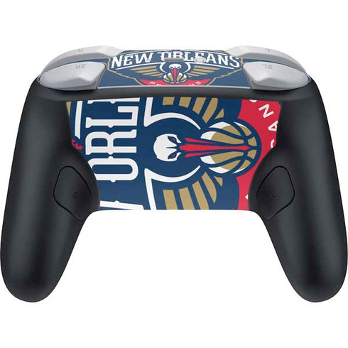 NBA New Orleans Pelicans Large Logo Nintendo Switch 2 (2025) Pro Controller Skin