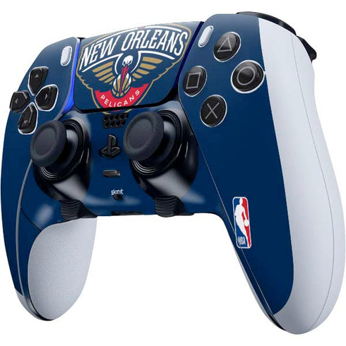 NBA New Orleans Pelicans Large Logo PS5 DualSense Edge Pro Controller Skin